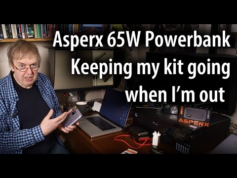 Keeping my kit powered when I'm out. 65 Watt Asperx powerbank. USB PD for camera and device charging