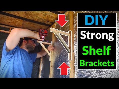 How to Make Simple Strong Shelving Brackets for a Garden Shed (From Pallet Wood)