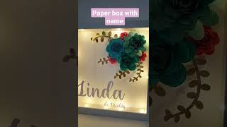 Who wants a paper flower box? #papercrafts #paperflowers #flowerbox #craftideas