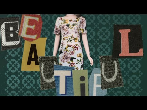 Sewing a tight, puff-sleeve dress to flatter your soft figure. Simple - Save money.