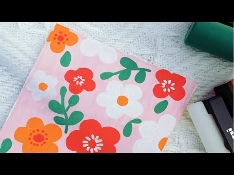 丙烯马克笔｜涂鸦画画｜粉粉嫩嫩的小花花·ins风