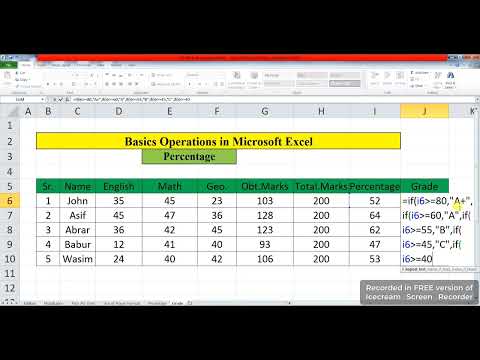 Grading in MS Excel || MS Office || Office Work ||
