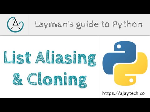 List Aliasing & cloning in Python