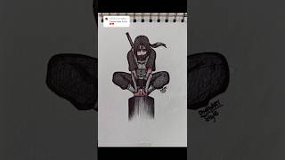 Itachi Uchiha |stickman to anime drawing #narutoshippuden #itachi #drawing #animeart #fyp #anime #fy