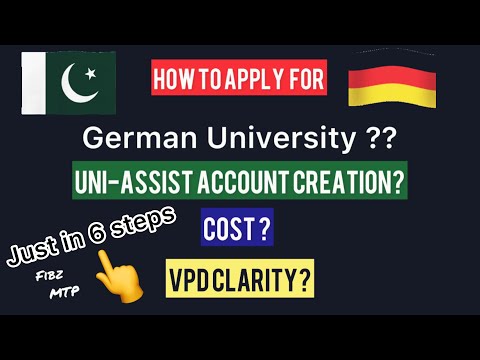 How to apply German university through uni-assist|uni-assist Account creation|CostVPD Clarity|Step-3