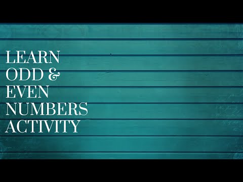 Learn Odd & Even Numbers Activity - Part 4