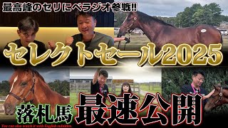最高峰のセリ「セレクトセール2025」に今年も参戦～厳選馬最速公開!!～【ベラジオch】