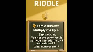 Can You Solve This Brainy Math Riddle? 🧠✨ #MathRiddle #BrainTeaser #CanYouSolveThis