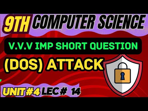 DoS Attack in Hindi/ urdu | Denial of Service Attack in Hindi/urdu | class 9 computer chapter 4