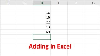 How to add in Excel