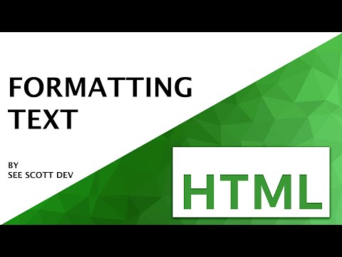 HTML Text Formatting and Decorators | HTML Step by Step Beginners Course