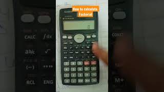 how to calculate factorial from calculator
