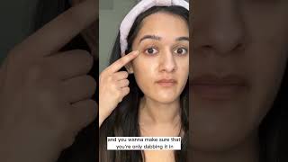 The right way to apply eye cream