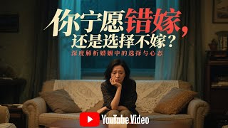 你寧愿錯嫁，還是選擇不嫁？深度解析婚姻中的選擇與心態