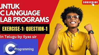 #1 JNTUK C LAB PROGRAM IN TELUGU | Write a C program to print a block F using hash (#) | C IN TELUGU