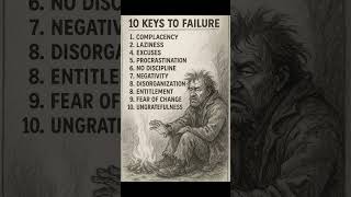 10 keys to failure in life 💔😭 #fail #failure #mindset #motivation #finance #viral #trending #memes