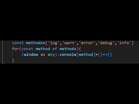 How to Avoid Console Print in the Production Environment in Angular