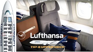 Lufthansa UPPER DECK Business Class 747-8i Frankfurt - Newark