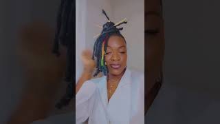 $1 Quick Loc Styles Using @dollartree  Bamboo Sticks  #locstyles #dollartreefinds