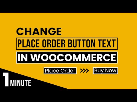 How To Change Place Order Button Text In Woocommerce | Woocommerce Place Order Button Change Text