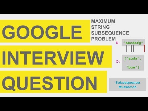 Google Interview Question | Maximum subsequence | leetcode