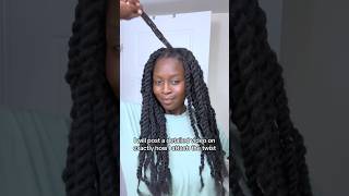 Jumbo twists over micro locs! I’m obsessed