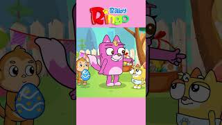 Sharing Surprise Eggs #goodmanner #shorts #babyringo #funnysong