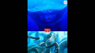 kraken vs el gran maja°anger fish°giant moray eel°hippocampus #shorts #viral #monster #music #the 💥