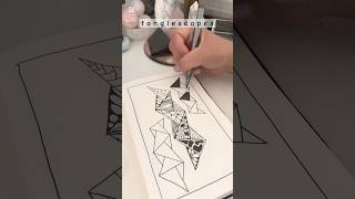 Easy patterns. #doodleart #zenart #drawing #tanglescapes #zendrawing #tangleart