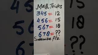 Math tricks challenge test 💯