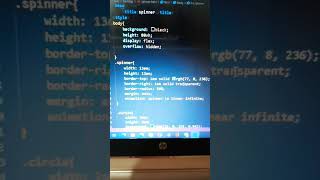 CSS loading Spinner | CSS Spinner Animation Using HTML and CSS #viral #Spinner #css3