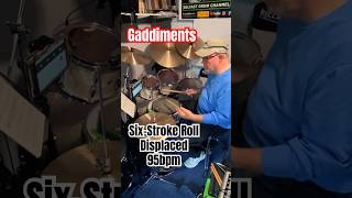 From Steve Gadd’s ‘Gaddiments’ Six-Stroke Roll Displaced at 95bpm. #drums #drumsandlessons #drummer
