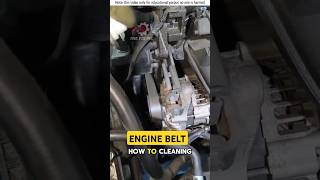 How to cleaning engine belt. #shorts #carseatquicky #carmechanic #automobile #carrepire