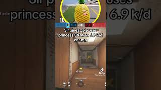 Sir pineapple uses princess strat in 6.9/kd champ #r6 #sirpineapple #pineapple #rainbowsixseige