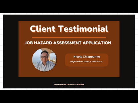 Client Testimonial | Job Hazzard Assessment | sbPowerDev