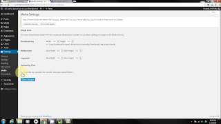 Reviewing the Media Settings Tab in Wordpress