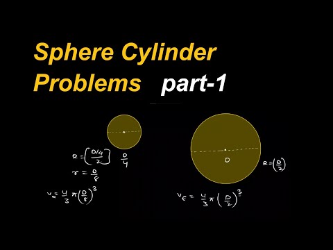 Sphere and Cylinder Problems | Surface Area and Volumes | Class 9 Maths | Part 1
