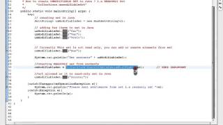 HOW TO CREATE  UNMODIFIABLE READONLY SET IN JAVA DEMO