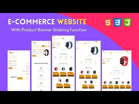 How To Make E-commerce Website | Using Html CSS & Very Simple JavaScript Es6