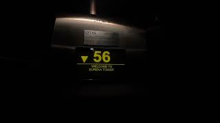 2006 9m/s OTIS SKYRISE elevator in Eureka Tower Melbourne VIC (Going DN)