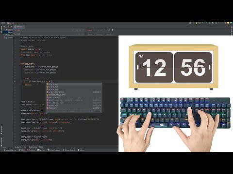 Alarm Clock with Python - ASMR Programming - No Talking