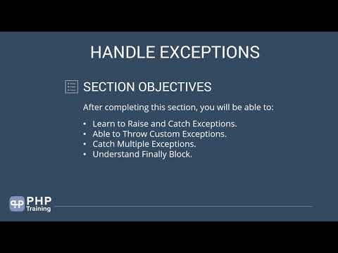 Handling Exceptions with PHP