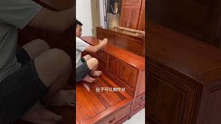 #Old elm furniture #Solid wood furniture #Kang bed @Jiang Dawang