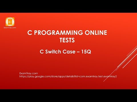 12. C Programming Switch Case Online Test with Interview FAQ Questions