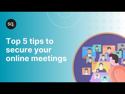 Top 5 tips to secure your online meetings | Online meetings| Cyber security awareness training video