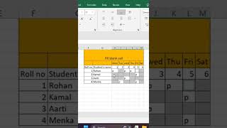 Fill blank cell in excel #FillBlankCellsInExcel  #GoToSpecialExcel  #ExcelTipsAndTricks