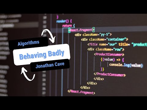 DataBasic | Algorithms Behaving Badly with Jonathan Cave