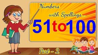 Numbers Writing 51 to 100