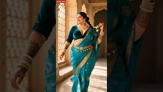 Royal Saree Look 💫 | Ethnic Beauty in Traditional Vibes | #shorts #sareelook #traditionalfashion