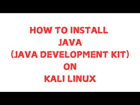 HOW TO INSTALL JAVA(JAVA DEVELOPMENT KIT) ON KALI LINUX